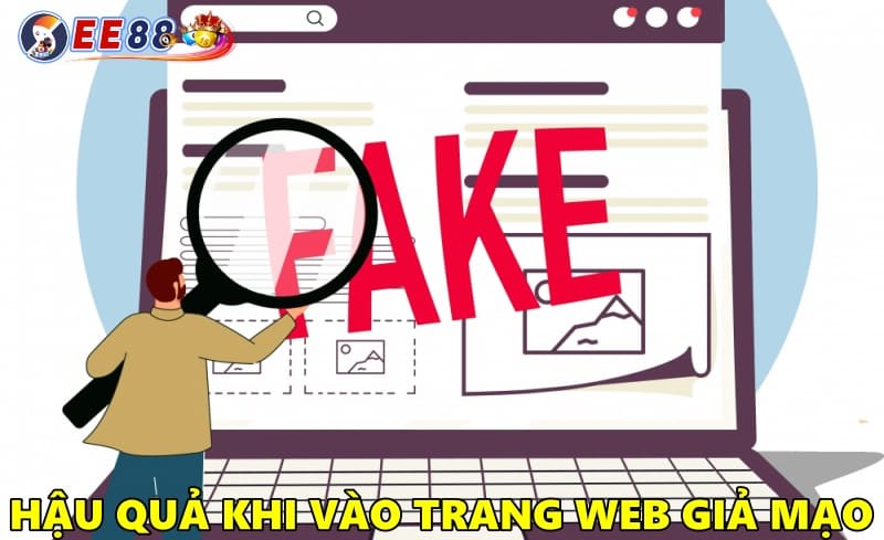 Hậu quả nghiêm trọng nếu truy cập trang web giả mạo